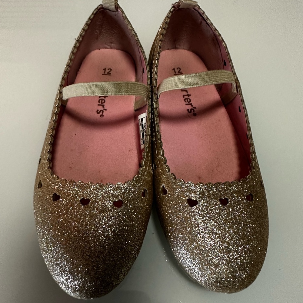 Gold Carter’s Ballet flats